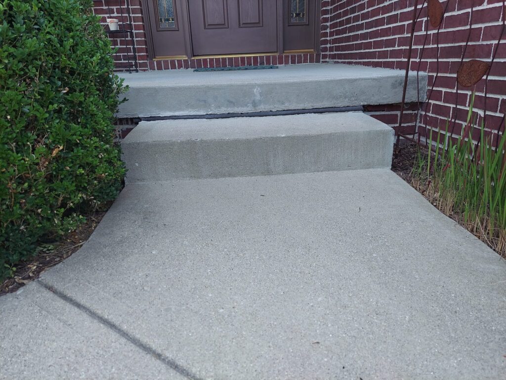 Concrete Porch Leveling - After