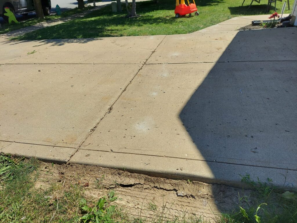 After Driveway Leveling 