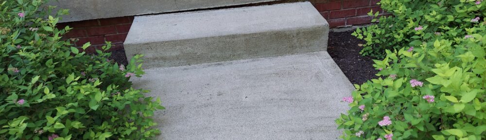 Lifting Concrete Step - Before