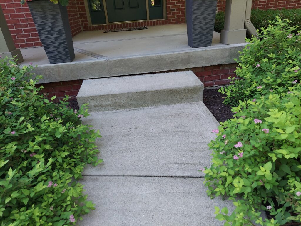 Lifting Concrete Step - Before