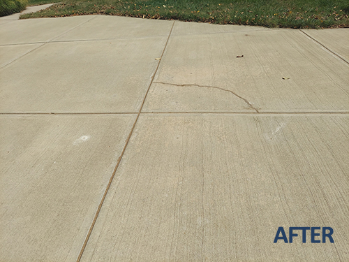 Concrete Crack Filling Indianapolis - After Concrete Crack Filling Indianapolis - After
