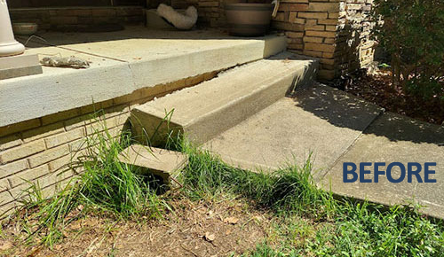 Concrete Step Repair Indianapolis   Before II Concrete Step Repair Indianapolis   Before II