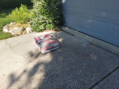 Driveway Crack Filling Indianapolis - Before Driveway Crack Filling Indianapolis - Before