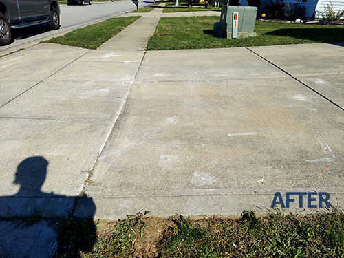 Sunken Driveway Repair Indianapolis IN - After Sunken Driveway Repair Indianapolis IN - After